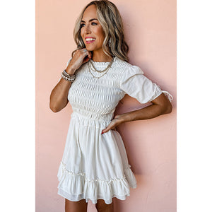 New Solid Color High Waist Dress Women - Faslan Fashion Shop