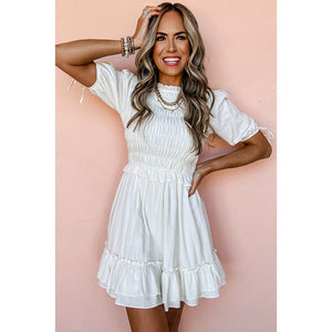 New Solid Color High Waist Dress Women - Faslan Fashion Shop