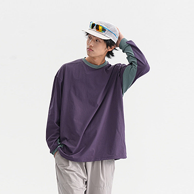 American-style Sports Loose Breathable Quick-drying Sun Protection Drawstring At Hem Round Neck Top For Men - Faslan Fashion Shop