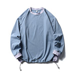 American-style Sports Loose Breathable Quick-drying Sun Protection Drawstring At Hem Round Neck Top For Men - Faslan Fashion Shop