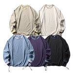 American-style Sports Loose Breathable Quick-drying Sun Protection Drawstring At Hem Round Neck Top For Men - Faslan Fashion Shop