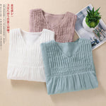 Women's V-neck Cotton And Linen Short-sleeved T-shirt Loose - Faslan Fashion Shop